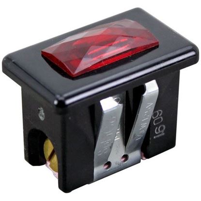 Picture of Snap-In Signal Light5/8" X 1-1/4" Red 250V for Market Forge Part# 10-5005