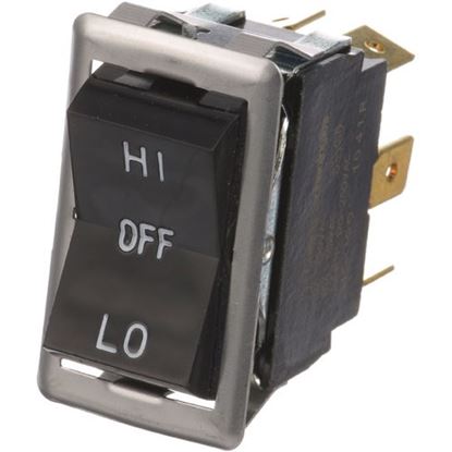 Picture of Rocker Switch7/8 X 1-1/2 Dpdt Ctr-Off for Blodgett Part# 06503