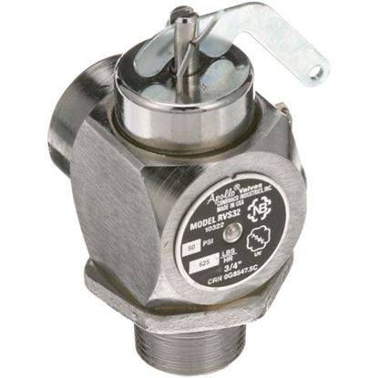 Picture of Valve, Steam Safety -3/4", 50 Psi for Accutemp Part# AC-3-SRV9-1
