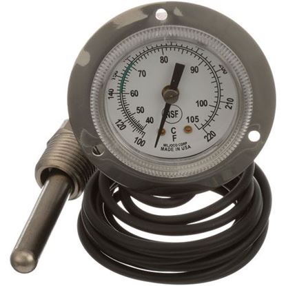Picture of Wash Thermometer2, 100-220,  Front Flang for Ge-hobart Part# XND16X49