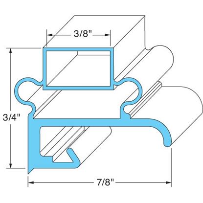 Picture of Door Gasket15 1/8" X 21 3/8" for Delfield Part# 170-2199