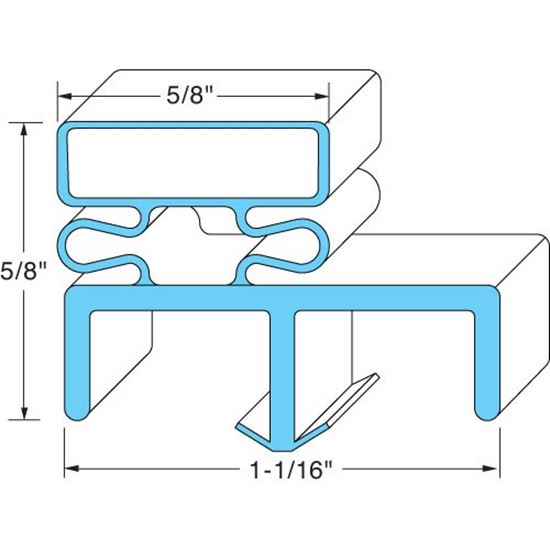 Picture of Door Gasket38 1/2" X 79" for Norlake Part# 003724