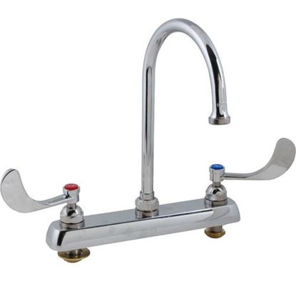 Faucet, 8"Dk, Gsnk,Wrstbld Handle for T&s Part# -1142-04