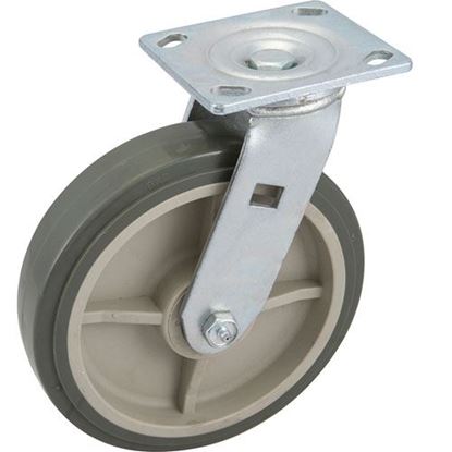 Picture of Caster,Plate (8", Gry) for Standard Keil Part# 1131-2062-3000