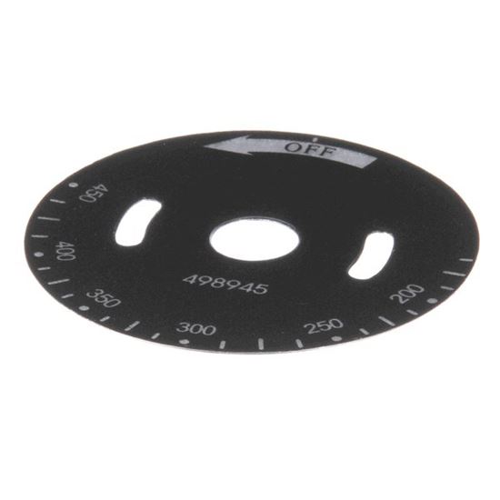 Picture of Dial Plate, Temperaturevcrg for Vulcan Hart Part# 498945