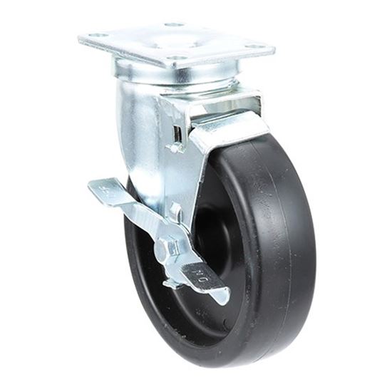 Picture of Caster,Swvl Plt,5",Lock for Henny Penny Part# 27154