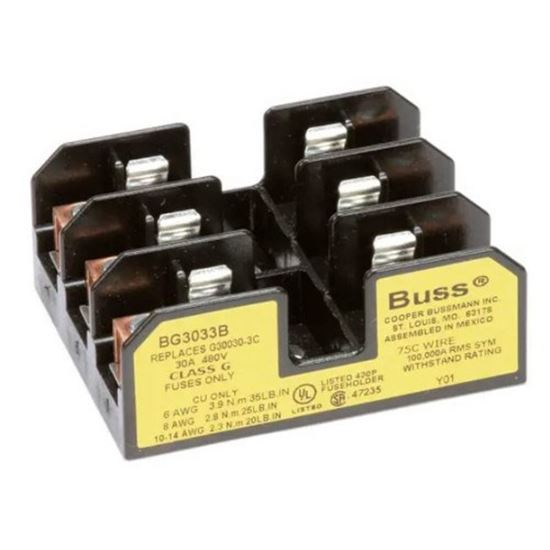 Picture of Block, Fuse, 3-Pole, 30A for Cleveland Part# 109180
