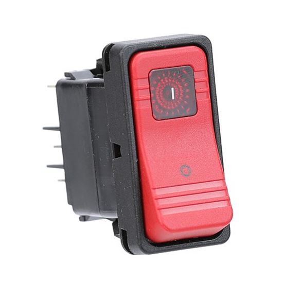 Picture of Switch, Rocker, 24Vdc, Dpdt, Led Red for Magikitch'n Part# 60172301