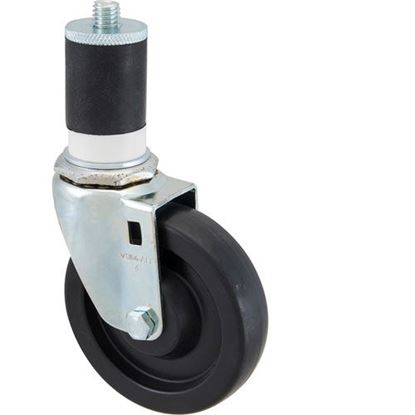 Picture of Caster,Stem(4"Od,Swvl,Black) for Marshall Air Part# 501629
