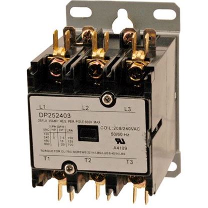 Picture of Contactor(3 Pole,25 Amp,240V) for Alto Shaam Part# CN3052