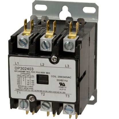 Picture of Contactor(3 Pole,30 Amp,240V) for Dean Part# 1368