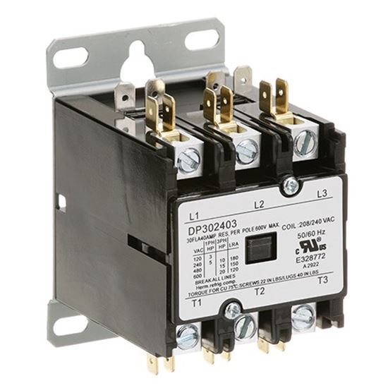 Picture of Contactor(3 Pole,30 Amp,240V) for Pitco Part# P5045357