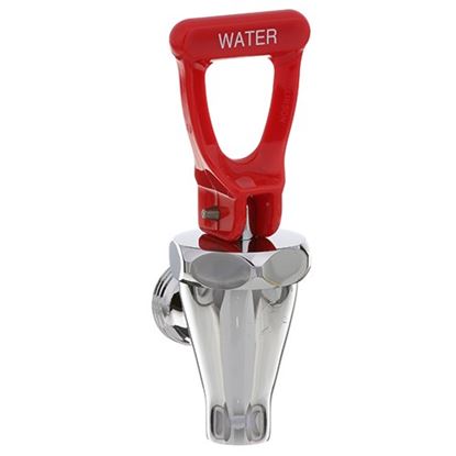 Picture of Faucetassy(Chr/Red Hdl,Water) for Bunn Part# 7094.0002