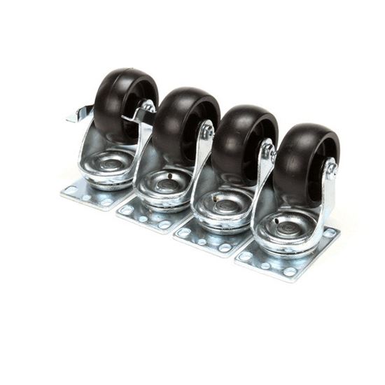 Picture of Caster Kit 4 Plate Typeoah (S for Norlake Part# 136043