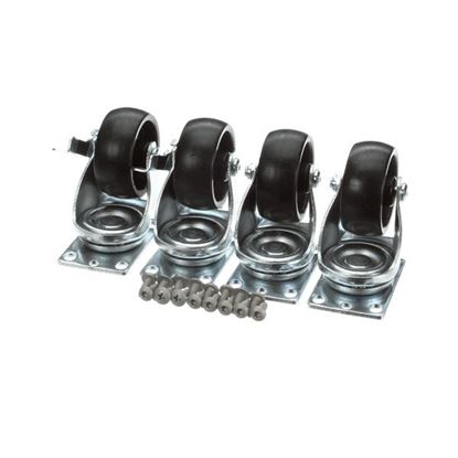 Picture of Caster Kit Plate Type (Set Of for Norlake Part# 160620