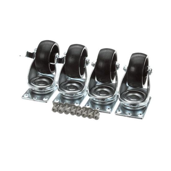 Picture of Caster Kit Plate Type (Set Of for Norlake Part# 160620