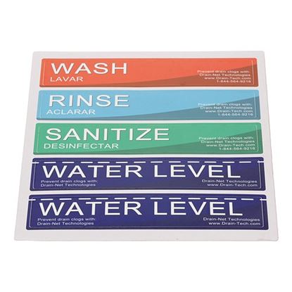 Picture of Sticker Kit Wash-Rinse-S An for AllPoints Part# 1021223