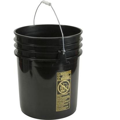 Picture of Bucket5 Gallon,Black,Pla Stic for AllPoints Part# 1591202