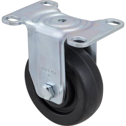 Picture of Caster,Plate (3"Od,Rigid,Gray) for Rubbermaid Part# RBMD3600L5