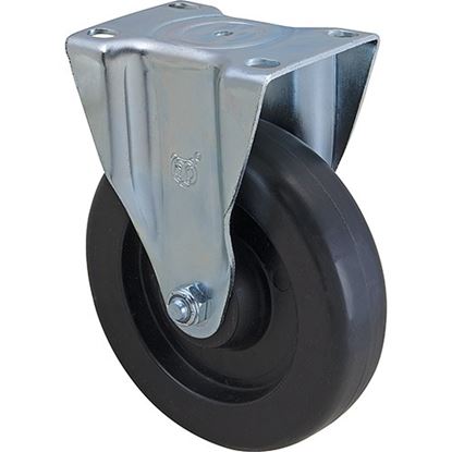 Picture of Caster,Plate5"Od,Rigid,B Lack for Rubbermaid Part# RBMDFG4614L40000
