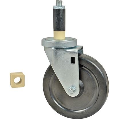 Picture of Caster 5 " Black Wheel "No" Brake L (New Style) for AllPoints Part# 8009639