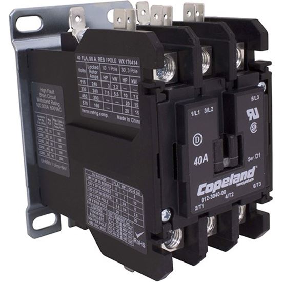 Picture of 24V 3-Pole 40Amp Contatc Or (912-3040-00) for AllPoints Part# 8009654