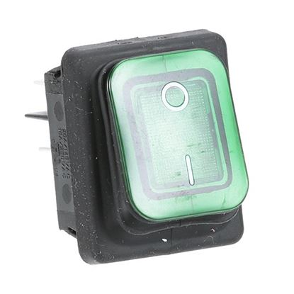 Picture of Switch - Rocker, Lighted (Green) for Prince Castle Part# PC78-184S