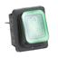 Picture of Switch - Rocker, Lighted (Green) for Prince Castle Part# PC78-219S