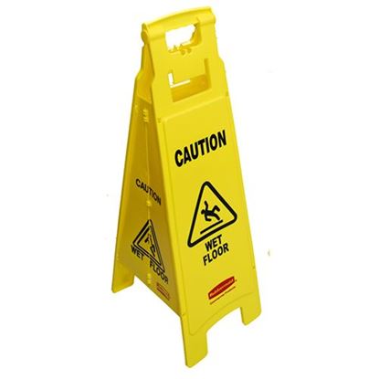 Picture of Wet Floor Sign Sandwich for Rubbermaid Part# FG611477YEL