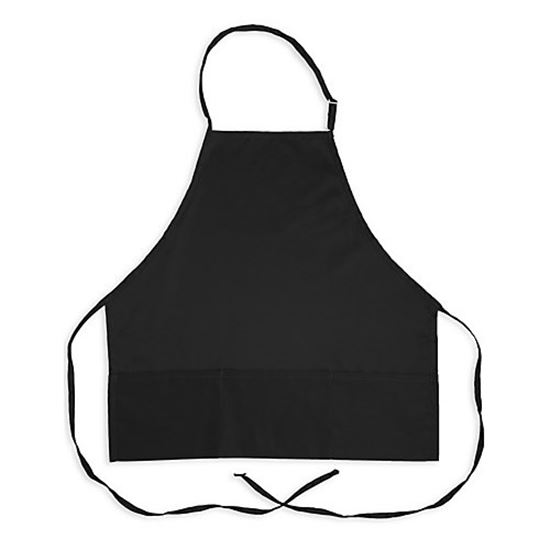 Picture of 27 In Bib Apron Black 3 Pocket for AllPoints Part# 1040BLK