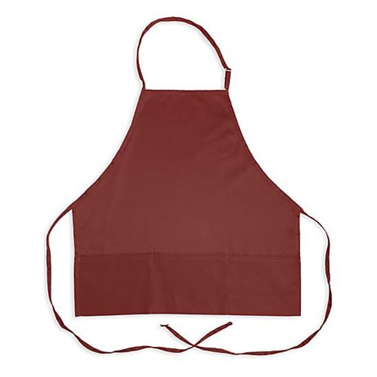 Picture of 27 In Bib Apron Burgundy 3 Pocket for AllPoints Part# 1040BRG