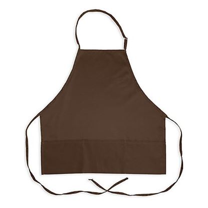 Picture of 27 In Bib Apron Coffee 3 Pocket for AllPoints Part# 1040COF