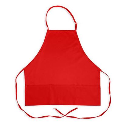 Picture of 27 In Bib Apron Red 3 Pocket for AllPoints Part# 1040RED