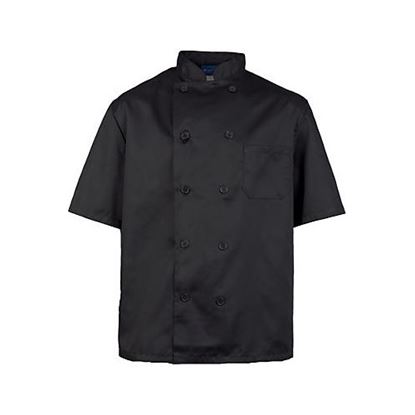 Picture of M Mens Chef Coat Black Short Sleeve for AllPoints Part# 1053M