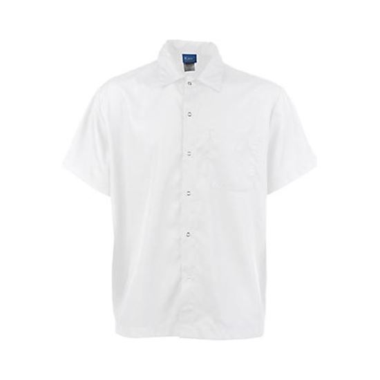 Picture of Xs Frontsnap Cook Shirt White for AllPoints Part# 1140XS
