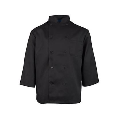 Picture of 4Xl Black Chef Coat 3/4 Sleeve for AllPoints Part# 16604XL