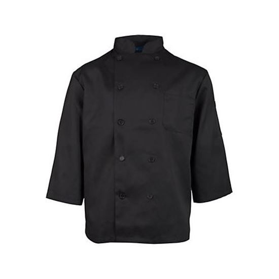 Picture of Xl Black Chef Coat 3/4 Sleeve for AllPoints Part# 1660XL