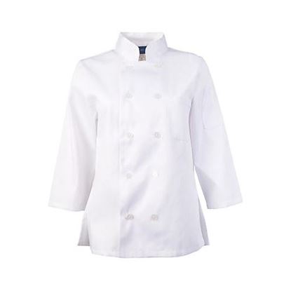 Picture of 2Xl Ladies Chef Coat White 3/4 Sleeve for AllPoints Part# 18712XL