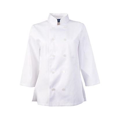 Picture of 3Xl Ladies Chef Coat White 3/4 Sleeve for AllPoints Part# 18713XL