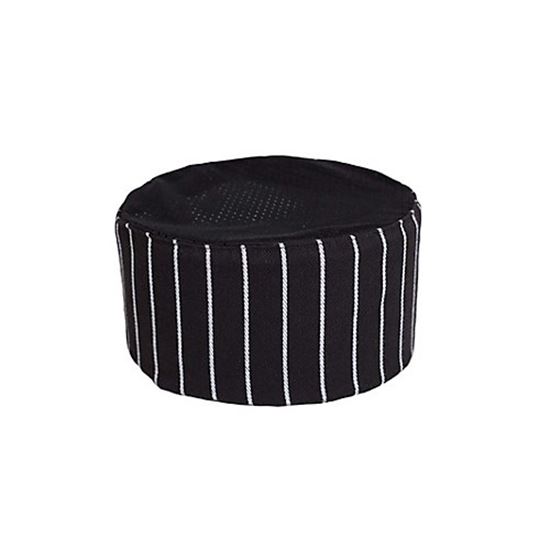Picture of Mesh Chef Hat Skull Cap Striped for AllPoints Part# 1880CKBK