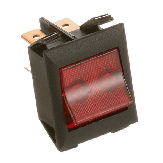 Picture of Switch,Rocker (Red,120V)  for Hatco Part# 02.19.075.00