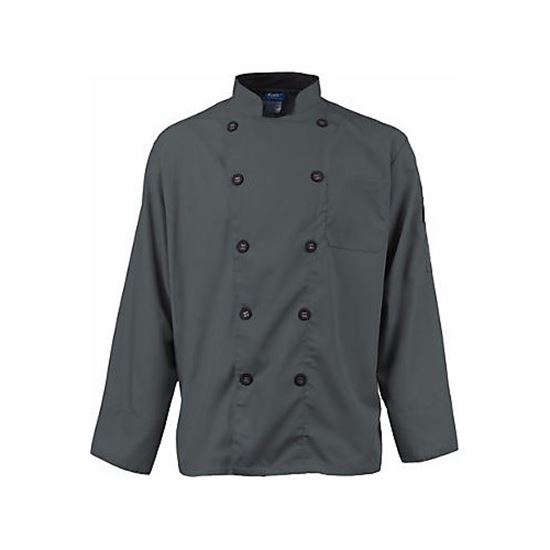 Picture of Xl Mens Active Chef Coat Slate/Black Ls for AllPoints Part# 2122SLBKXL