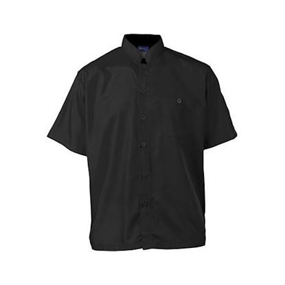 Picture of 2Xl Active Chef Shirt Mens Black Ss for AllPoints Part# 2126BKBK2XL