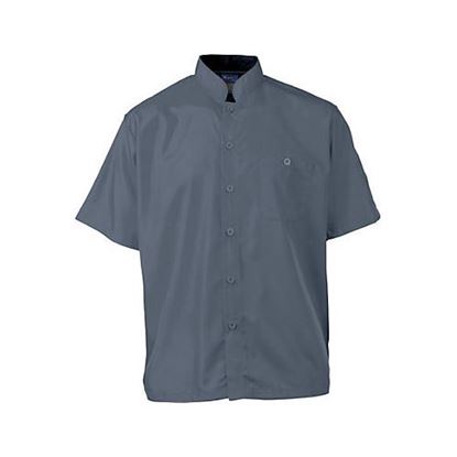 Picture of 3Xl Active Chef Shirt Mens Slate/Black Ss for AllPoints Part# 2126SLBK3XL