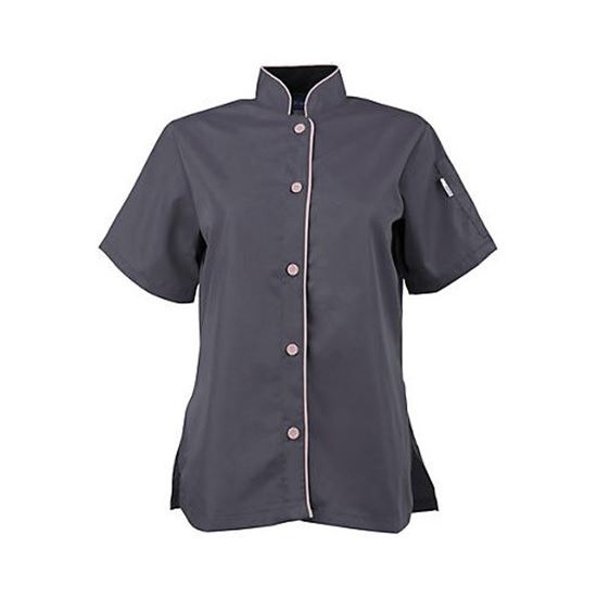 Picture of 2Xl Active Chef Shirt Womens Slate/Pink Ss for AllPoints Part# 2127SLPK2XL