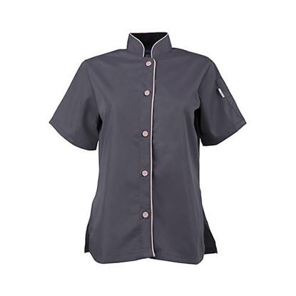 Picture of M Active Chef Shirt Womens Slate/Pink Ss for AllPoints Part# 2127SLPKM