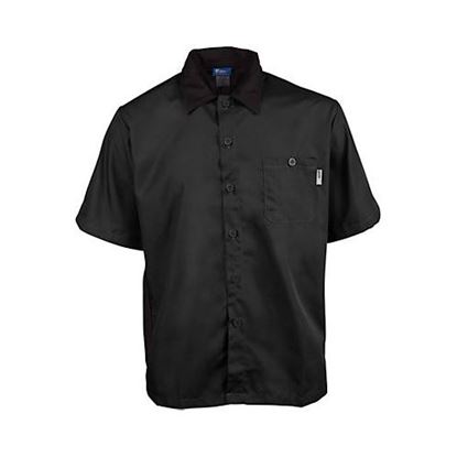 Picture of 2Xl Active Chef Shirt Black Ss for AllPoints Part# 2240BKBK2XL