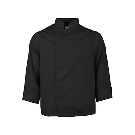 Picture of M Lw Chef Coat Black Long Sleeve for AllPoints Part# 2577BLKM