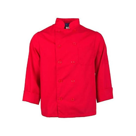Picture of Sm Lw Chef Coat Red Long Sleeve for AllPoints Part# 2577REDS