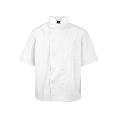 Picture of 2Xl Lw Chef Coat White Short Sleeve for AllPoints Part# 2578WHT2XL